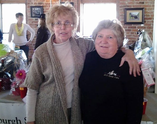 Lillian Demskie, left, president of Newburgh SCATS, and Diane Decker, president of Will Spay Pets, were on hand at the Feb. 15 fundraiser for the two organizations at the Newburgh Brewery. The event raised $1,900. Photo by Christina Plate