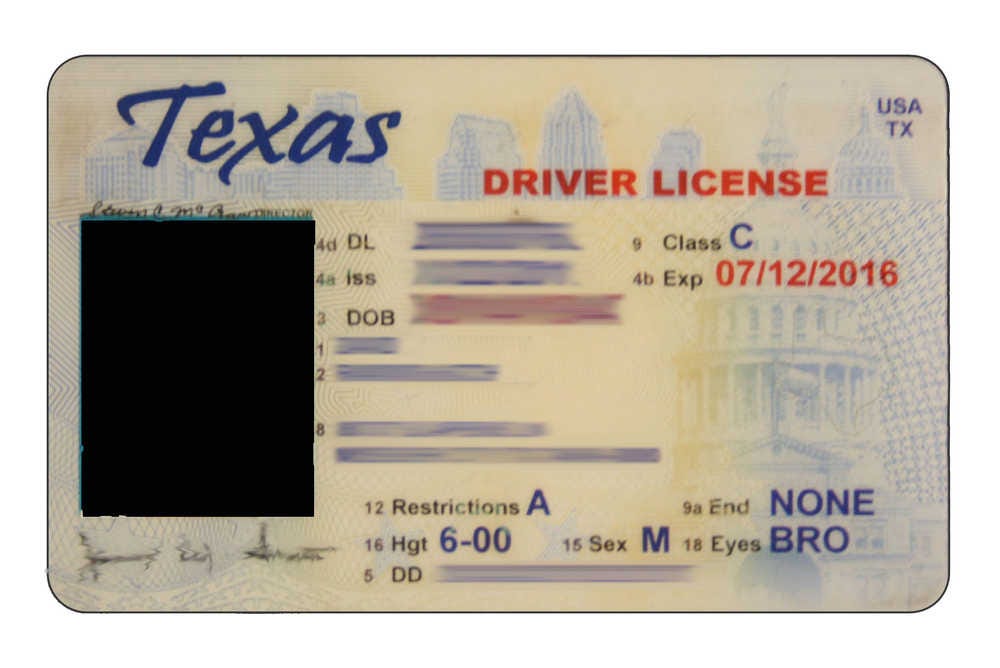 Blank Texas License blank-texas-license