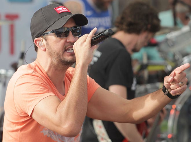 Luke Bryan performed the first of his final two Spring Break concerts on Wednesday at Spinnaker beach Club.