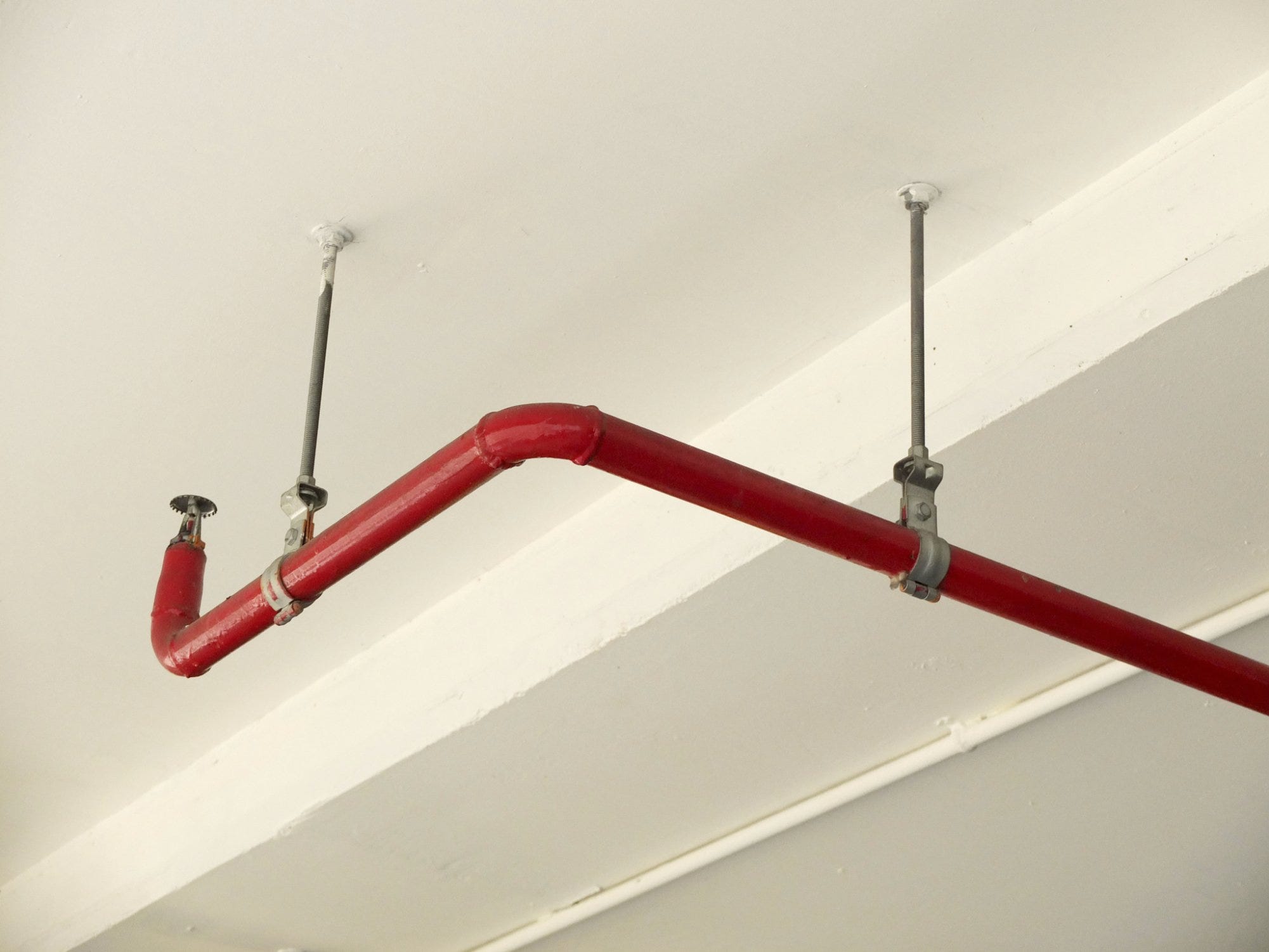 Beware of ceiling water pipes