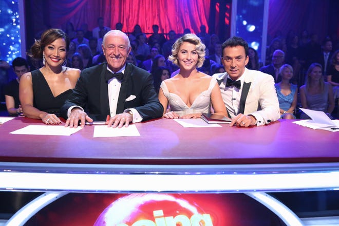 From left, Carrie Ann Inaba, Len Goodman, Julianne Hough and Bruno Tonioli are judges on "Dancing with the Stars." (THE ASSOCIATED PRESS)