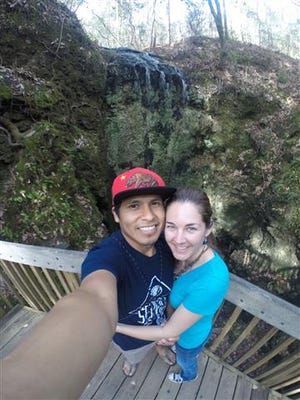 Cristian and Savannah Vasquez at Falling Waters.