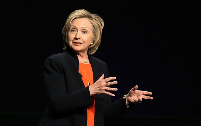 Hillary Clinton is the keynote speaker at the American Camp Association, New York and New Jersey’s Tri State CAMP Conference at the Atlantic City Convention Center, in Atlantic City, N.J., Thursday.