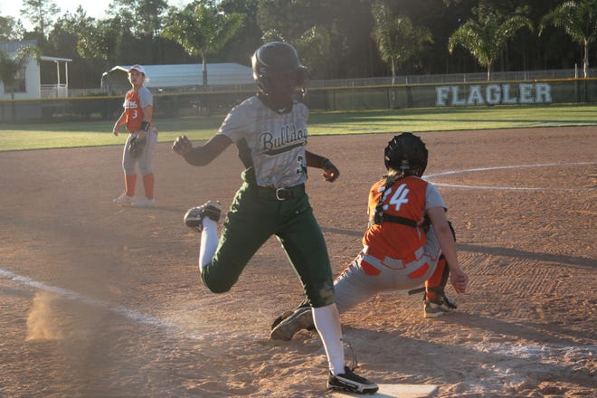 CC Smith scores FPC’s only run in the first inning Monday against University.