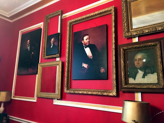 The new office of Rep, Aaron Schock, R-Ill., in the Rayburn Office Building, was was designed to resemble the dining room of the PBS show "Downton Abbey." Illustrates SCHOCK (category w) by Ben Terris (c) 2015, The Washington Post. Moved Monday, Feb. 2, 2015. (MUST CREDIT: Washington Post photo by Ben Terris).