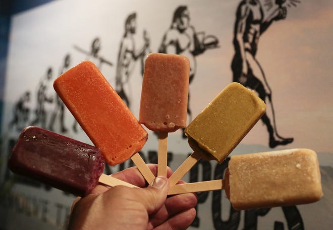 Paleo Passion Pops, one of the items featured at the 2015 Natural Products Expo, are offered in several flavors for those on the paleo diet. 

Mark Boster/Los Angeles Times