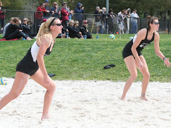Savannah Byl, left, and Holly Reschke were named A-Sun Pair of the Week.