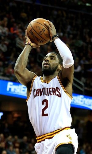 Cavaliers point guard Kyrie Irving shoots during Friday's win against the Pacers in Cleveland.