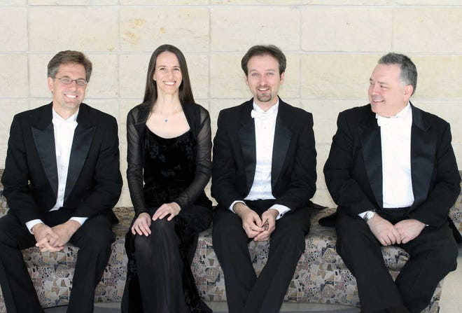 The Harrington String Quartet will perform at the Frances Hill Schmidt memorial concert at 2 p.m. Sunday at the Ritz Theatre, 902 East Ave. in Wellington.