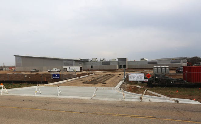 Construction on the new Reno County Jail continues on Wednesday, Mar. 25, 2015.