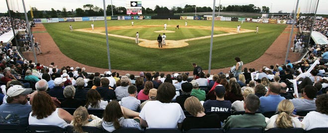 Aviators Stadium, 4503 Interstate Blvd., Loves Park will be up for sale at auction through April 2.

FILE PHOTO/RRSTAR.COM