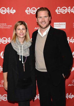Amarillo native Jessica Latham and producing partner Ryan Brooks pose at Sundance Film Festival, where "Hits," a comedy they produced, debuted in 2014. The film, written and directed by David Cross, will screen Thursday in Amarillo.