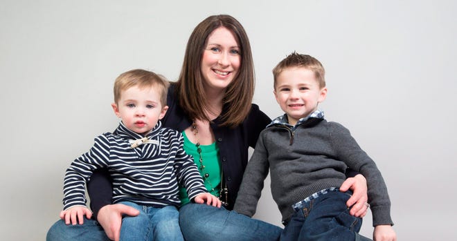 Rebecca Rose with sons, Grayson, 1, and Brayden, 3. SUNNY STRADER/RRSTAR.COM