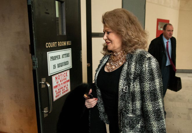 The preliminary hearing for six defendants charged in a $20 million insurance fraud scheme began Monday in Bucks County Court. Claire Risoldi, center, is among those charged.