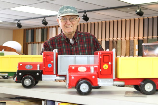 Don Wells has turned a hobby into a charitable endeavor by making toy trucks that he gives to local charities to give to children.