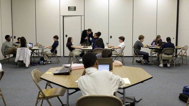 School districts are testing as much as 80 out of 180 school days, disrupting classes and taking up more of students’ time. The Palm Beach County School District eliminated 55 “district-imposed” tests from this year’s schedule ranging from elementary to high school. (AP Photo/Patrick Semansky, File)