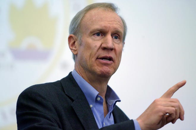 Illinois Gov. Bruce Rauner is calling for the same type of right-to-work setup in Illinois counties as what is currently in place in Fulton, Kentucky. THE ASSOCIATED PRESS