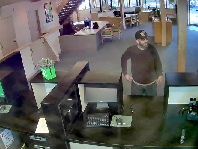 New Smyrna Beach police say this is the suspect in the robbery Monday of the TD Bank, 1811 State Road 44, in New Smyrna Beach.