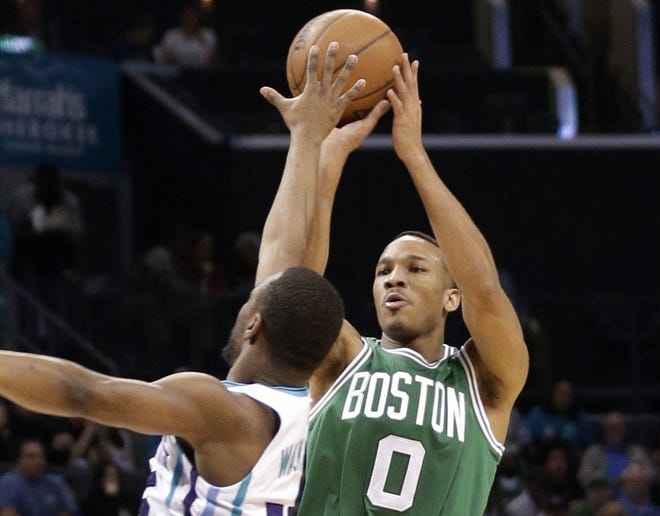 Celtics guard Avery Bradley scored 30 points - just two off his career high - in Monday night's 116-104 win over the Hornets.