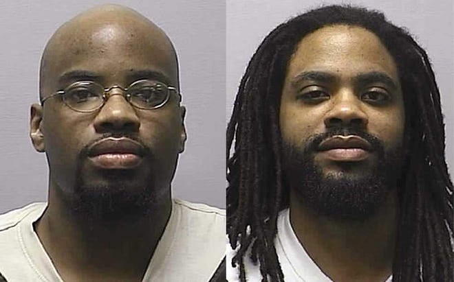 In this combination of 2013 photos provided by the Kansas Department of Corrections, is Reginald D. Carr, left, and Jonathan D. Carr. The United States Supreme Court will take on the Carr brothers case in a decision that could have implications for all Kansas inmates sentenced to death. The Kansas Supreme Court on July 25, 2014 overturned the death sentences of the two brothers convicted of capital murder in a crime spree in Wichita in 2000 including robbery, rape, forced sex and four fatal shootings in a snow-covered soccer field.