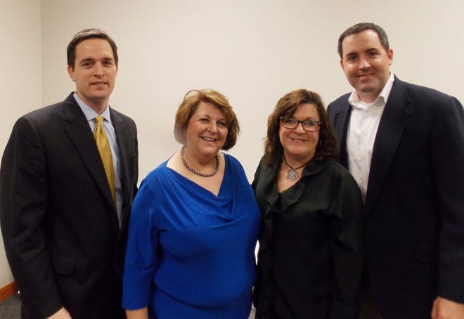 Leslie Jeansonne, second from left, a Web Presence Consultant with Your Authority Marketing Team, was Thursday’s guest speaker of the Ascension Business Connection. Her topic was “Marketing Your Business Online.” Jeansonne is shown with, from left, Luke Trosclair, member, Cheryl LeBLanc Babin, member and guest, Kevins Jones.