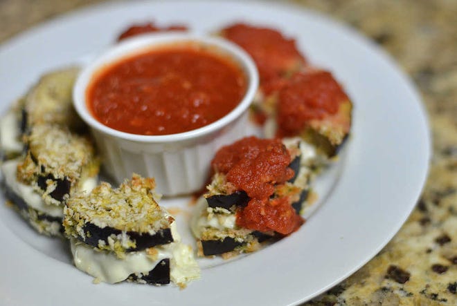 Pictured here are eggplant parmesan bites. (Richard Hamm/Staff) OnlineAthens / Athens Banner-Herald