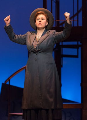 Sarah J. Gafgen, as Emma Goldman, was part of the ensemble cast of "Ragtime" at the Bristol Riverside Theatre.