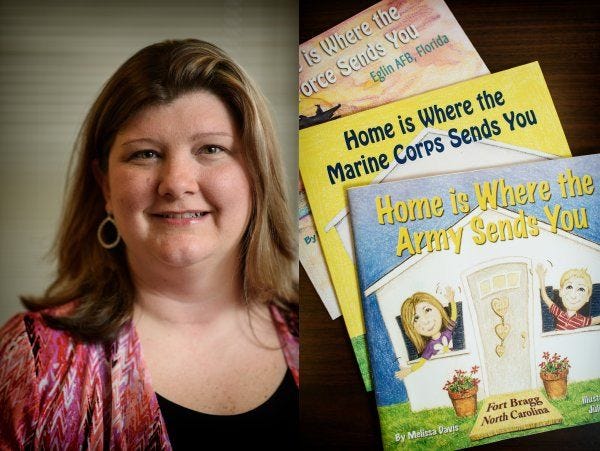 Melissa Davis, who is the assistant principal at Hope Mills Middle School, has written a series of children's books about the multiple moves military families experience.