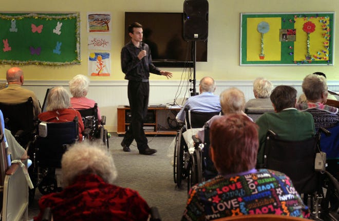 Pete Innaurato performs the music of Frank Sinatra songs at Cadbury at Cherry Hill.