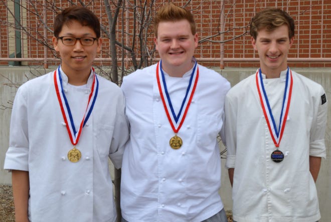From left, CACC Culinary Arts students Jerry Jo, Jacob Knerr and Jacob Ventrillo