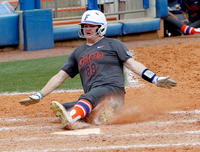 Florida's Bailey Castro hit two solo home runs in the 5-1 win against Florida State on Wednesday. [FILE]