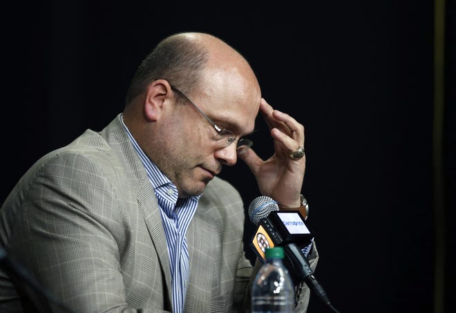 Peter Chiarelli, who helped bring the Stanley Cup back to Boston, was fired by the Bruins on Wednesday after nine seasons as the team's general manager. ELISE AMENDOLA/THE ASSOCIATED PRESS
