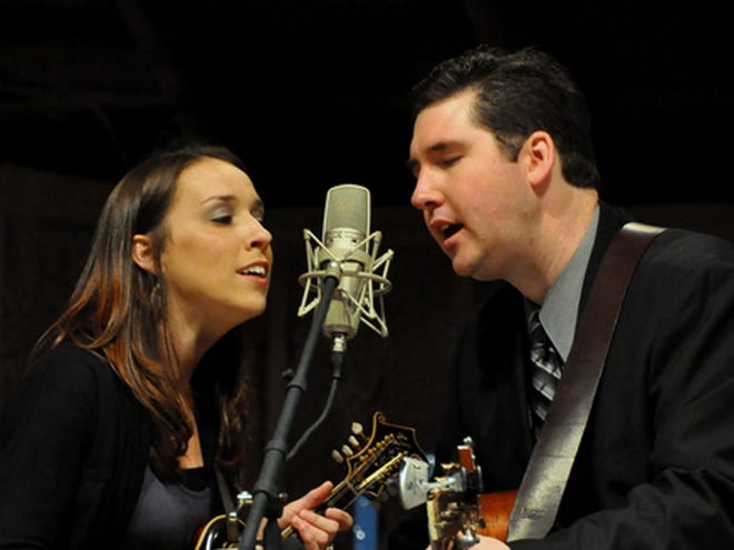 Darin and Brooke Aldridge will play at 7:30 tonight at the Tryon (N.C.) Fine Arts Center.