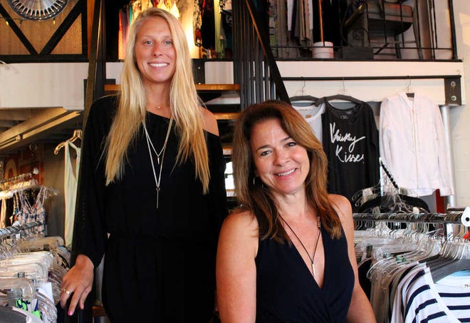 KIMEKO.MCCOY@STAUGUSTINE.COM Mitchell Jabs (left) has been with the boutique for the last four years. She helps store co-owner, Karen Rochelle (right) with day to day operations.