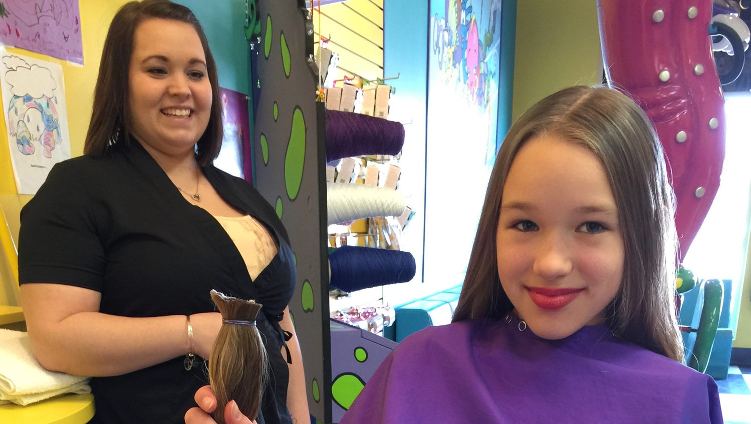 Girl, 9, donates 20 inches of hair to Locks of Love