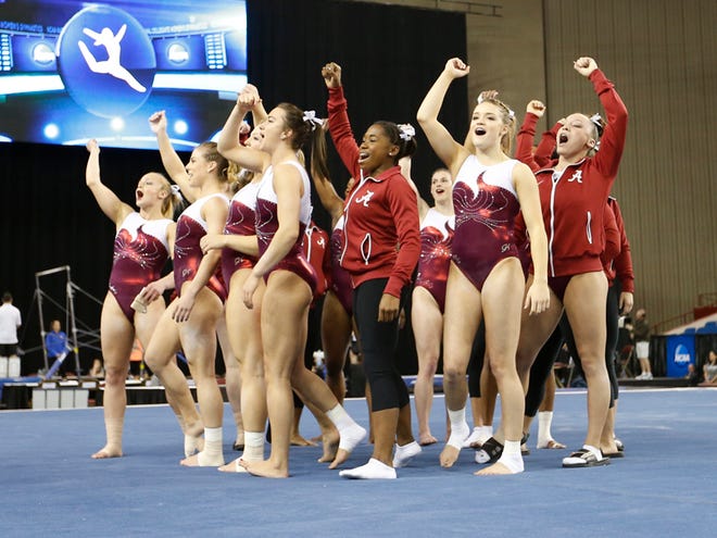 The University of Alabama gymnastics team finished fourth in the NCAA Championships in Fort Worth, Texas on Saturday.