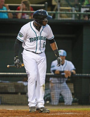 Daytona's Phillip Ervin came into Sunday's game hitting .294 and went 2 for 4.