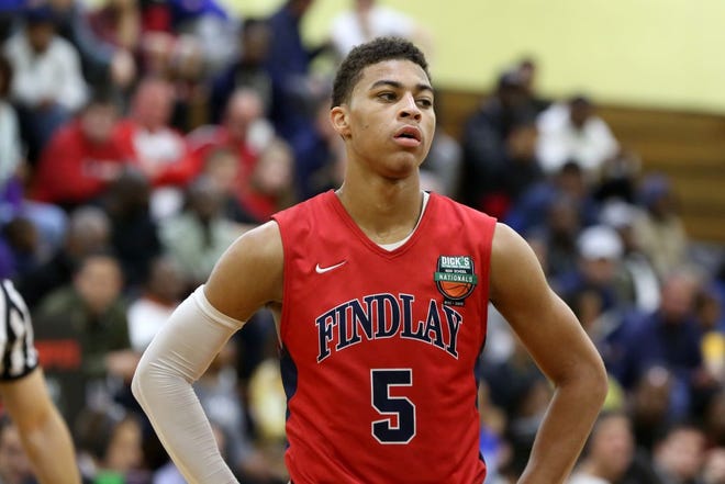 Findlay Prep's Derryck Thornton Jr. is seen during the DICK'S Sporting Goods High School National Basketball Tournament earlier this month.