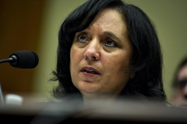 DEA administrator Michele Leonhart testifies before the House Committee on Oversight and Government Reform in a hearing on sexual harassment and misconduct allegations at the DEA and FBI in Washington April 14, 2015. REUTERS/James Lawler Duggan