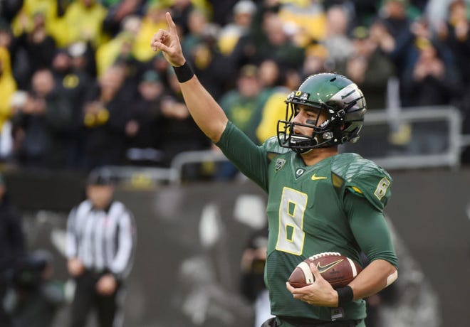 Eagles VP of player personnel Ed Marynowitz agrees with Chip Kelly that the team won't mortgage its future to trade up for Oregon quarterback Marcus Mariota, but Marynowitz said Thursday there is a number of picks they have in mind that they would spend to make it happen.