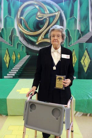 Vera Weathers has been a volunteer with the Senior Center since 1992 and probably before that, since they didn’t officially keep records before then. She was chosen as the Council on Aging Volunteer of the Year recently.