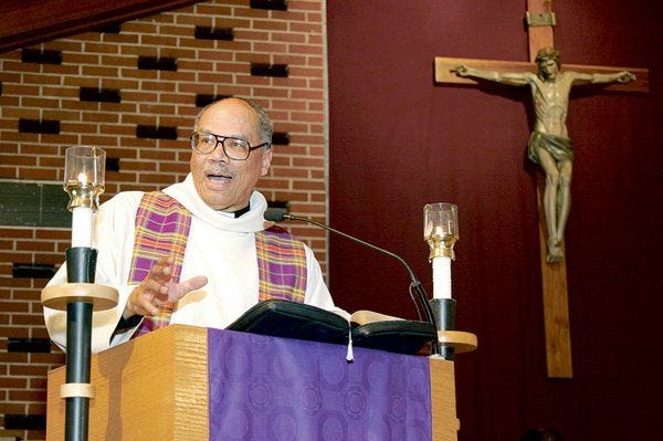 The Rev. Giles Conwill will discuss the Catholic Church and civil rights on May 2 at St. Ann Catholic Church in Fayetteville. The lecture is part of the church's 75th anniversary celebration.