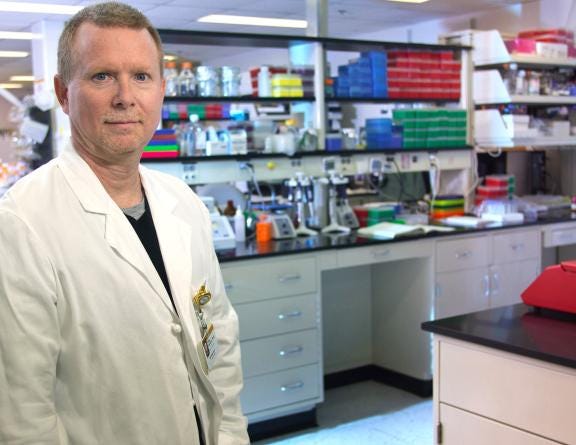 Dr. Greg Hawkins, a Shelby native and 1980 graduate of Shelby High School, is one of the founding members of the Center for Genomics and Personalized Medicine at Wake Forest. Photo from Wake Health