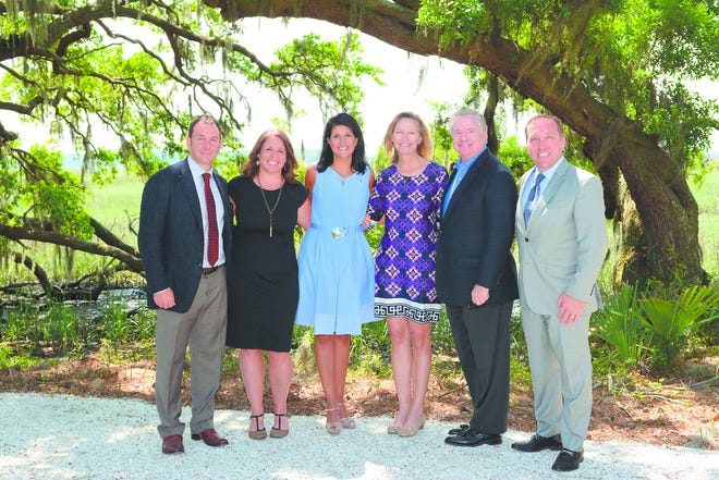 Special photo- From left: Tyler Niess, Courtney Hampson, Gov. Nikki Haley, mayor Lisa Sulka, Don Killoren, and Andy Carmody.