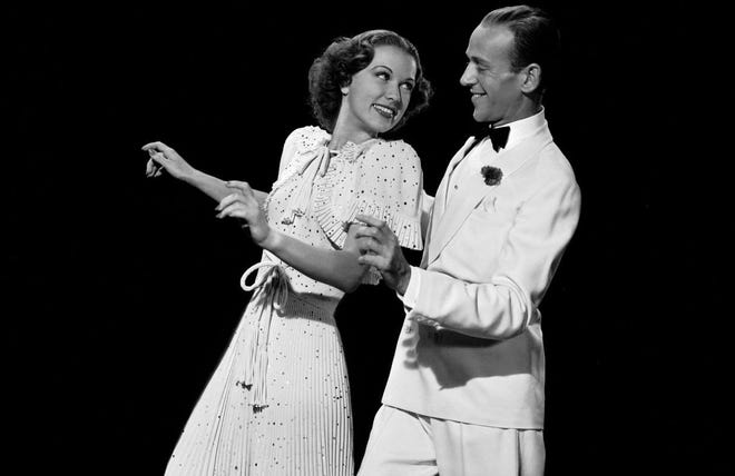 Eleanor Powell with Fred Astaire in "Broadway Melody of 1940."