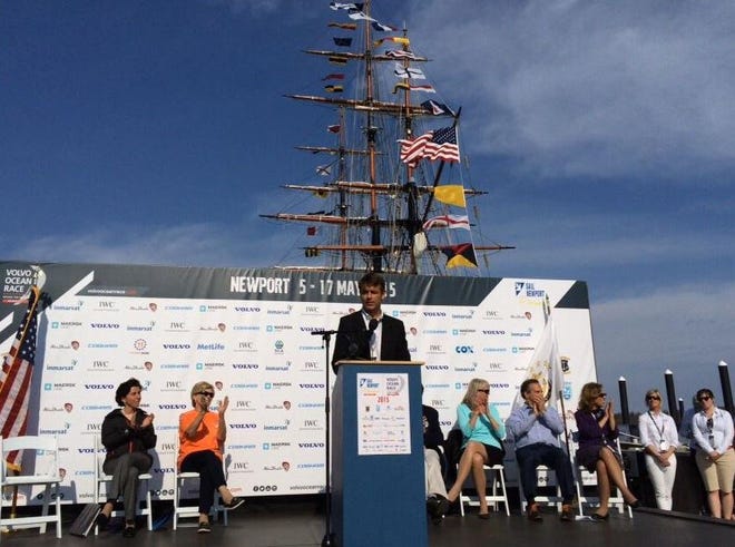 "After racing all the way from Brazil to Newport, the boats could end up just minutes apart!" - Volvo Ocean Race CEO Knut Frostad said at the opening of the village at Fort Adams Tuesday in Newport, according to a tweet from Volvo Ocean Race.