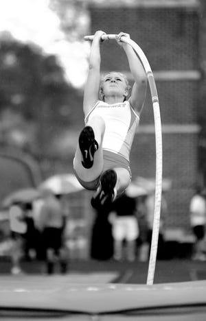 Garaway's Roxy Dunn wins the girls pole vault Monday at the Tuscarawas County Classic meet in New Philadelphia.