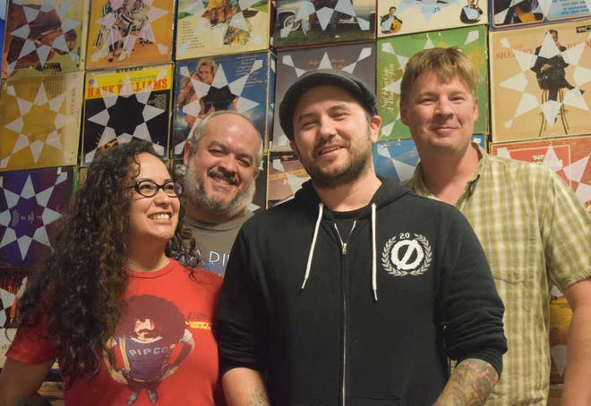 Instrumental band The Cotton Needle will perform at 9 p.m. Sunday at Leftwood's, 2511 S.W. Sixth Ave. Members are, from left, Ruthie Martinez, John Lerma, Brandon Dion Landelius and Jon Revett.