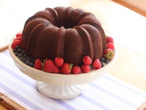 Chocolate-Raspberry Beet Cake with Buttermilk Cream