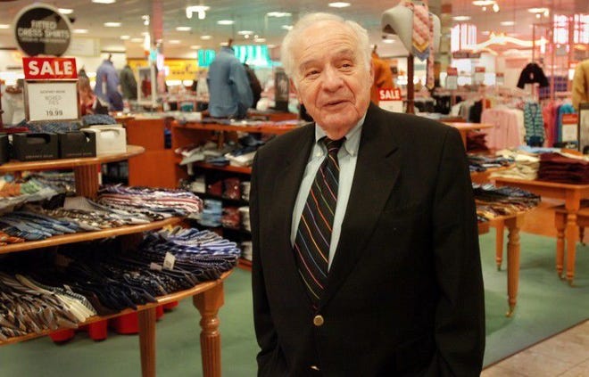 In this 2008 file photo, Albert Boscov walks through one of his stores in Reading. After his death Friday at age 87, Boscov leaves behind a chain with devoted customers and a tremendous amount of civic goodwill.